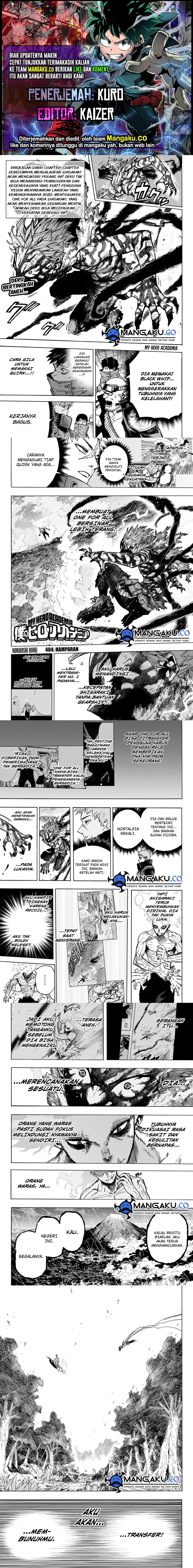 Boku no Hero Academia Chapter 414 Gambar 1