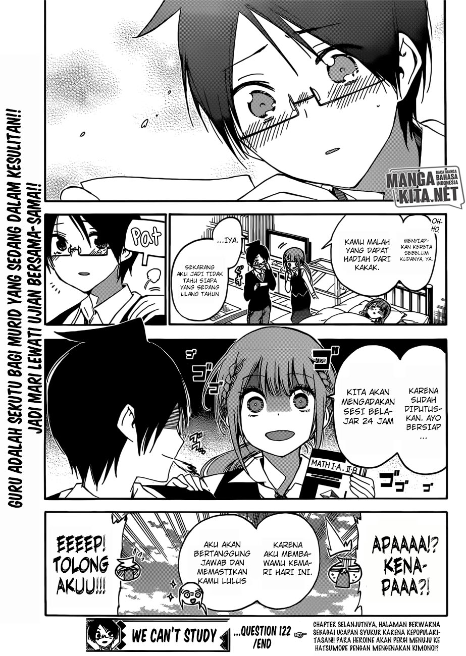Bokutachi wa Benkyou ga Dekinai Chapter 122 Gambar 20