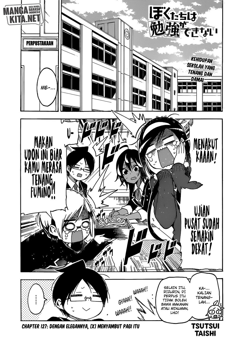 Bokutachi wa Benkyou ga Dekinai Chapter 127 Gambar 2