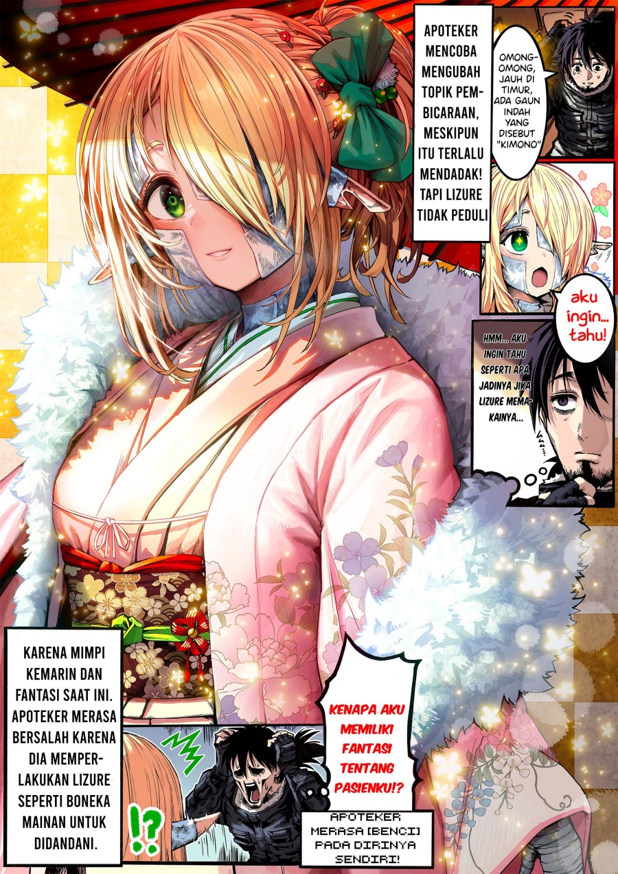 Boroboro no Elf-san o Shiawaseni suru Kusuri Uri-san Chapter 29.6 Gambar 1