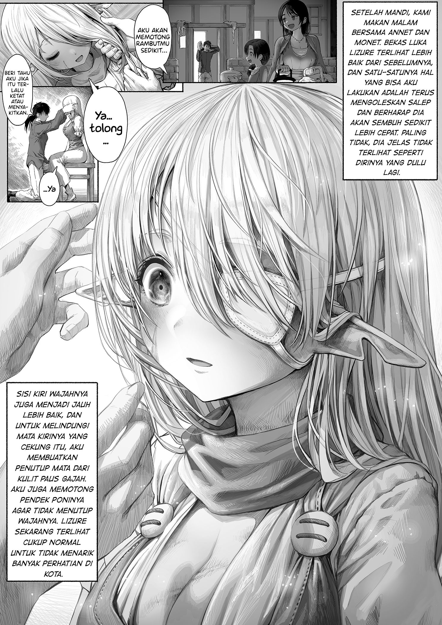 Boroboro no Elf-san o Shiawaseni suru Kusuri Uri-san Chapter 42 Gambar 1