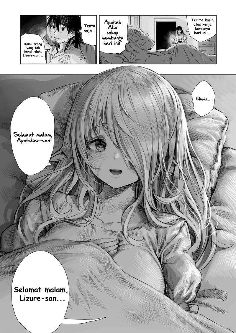 Boroboro no Elf-san o Shiawaseni suru Kusuri Uri-san Chapter 60.5 Gambar 1