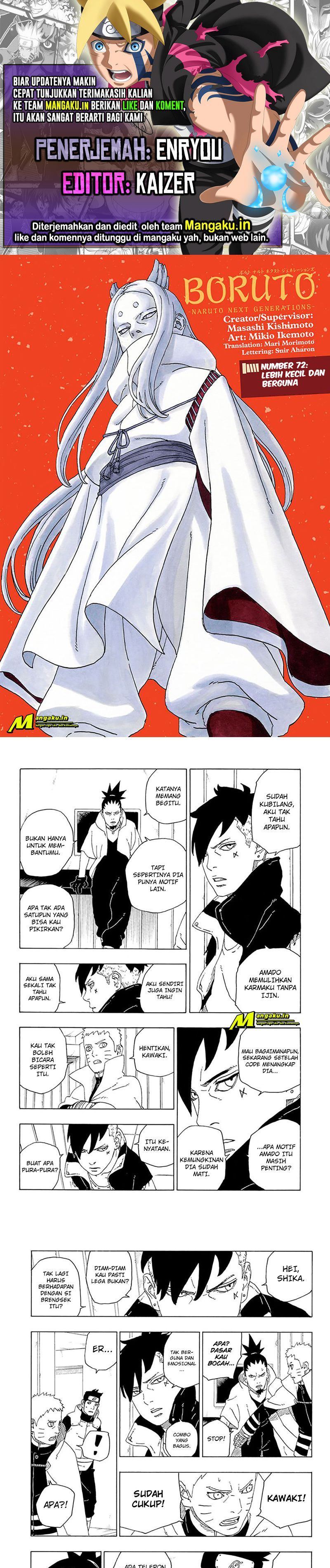 Boruto: Naruto Next Generations Chapter 72.1 Gambar 1