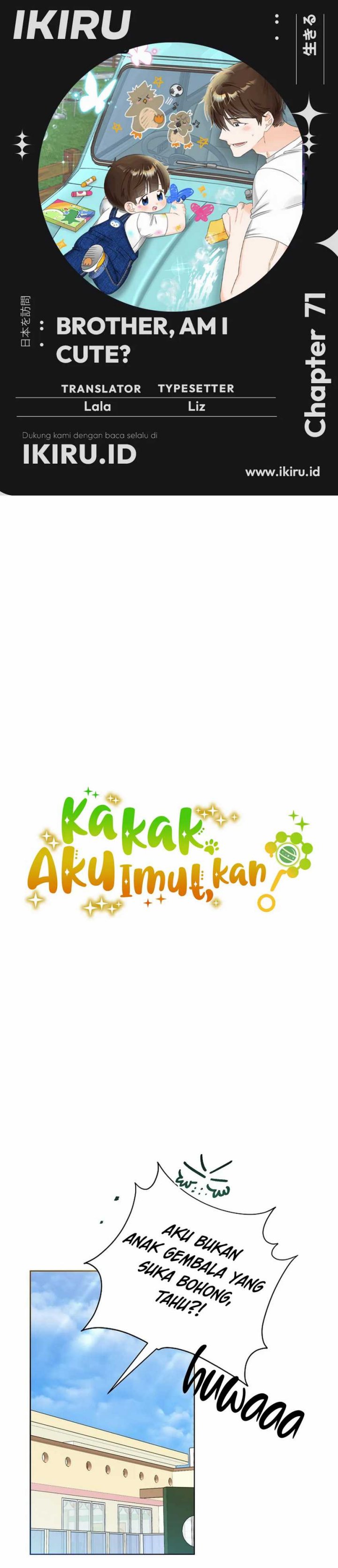 Brother, Am I Cute? Chapter 71 Gambar 1