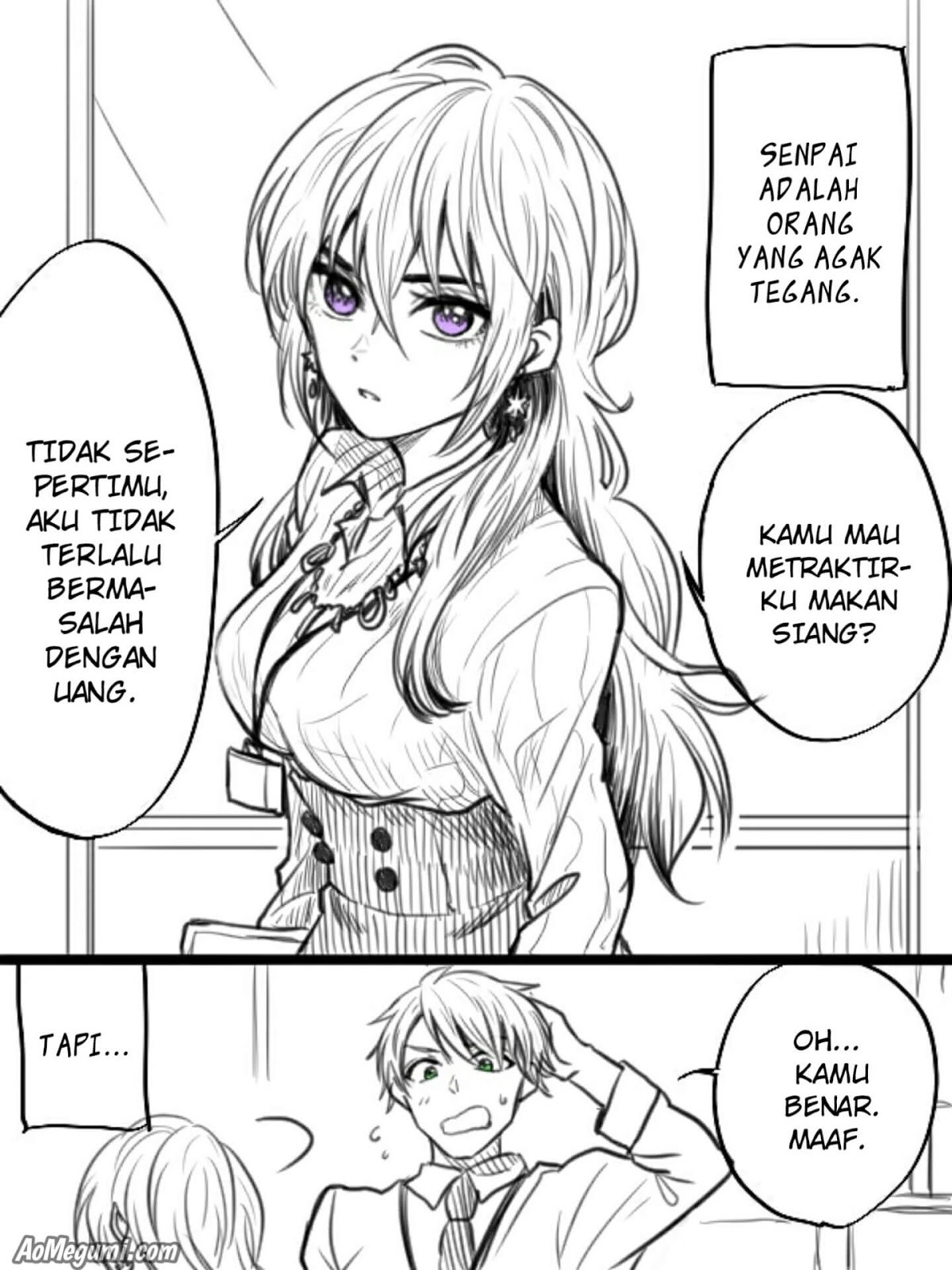 Bukiyou na Senpai Chapter 02 Gambar 2