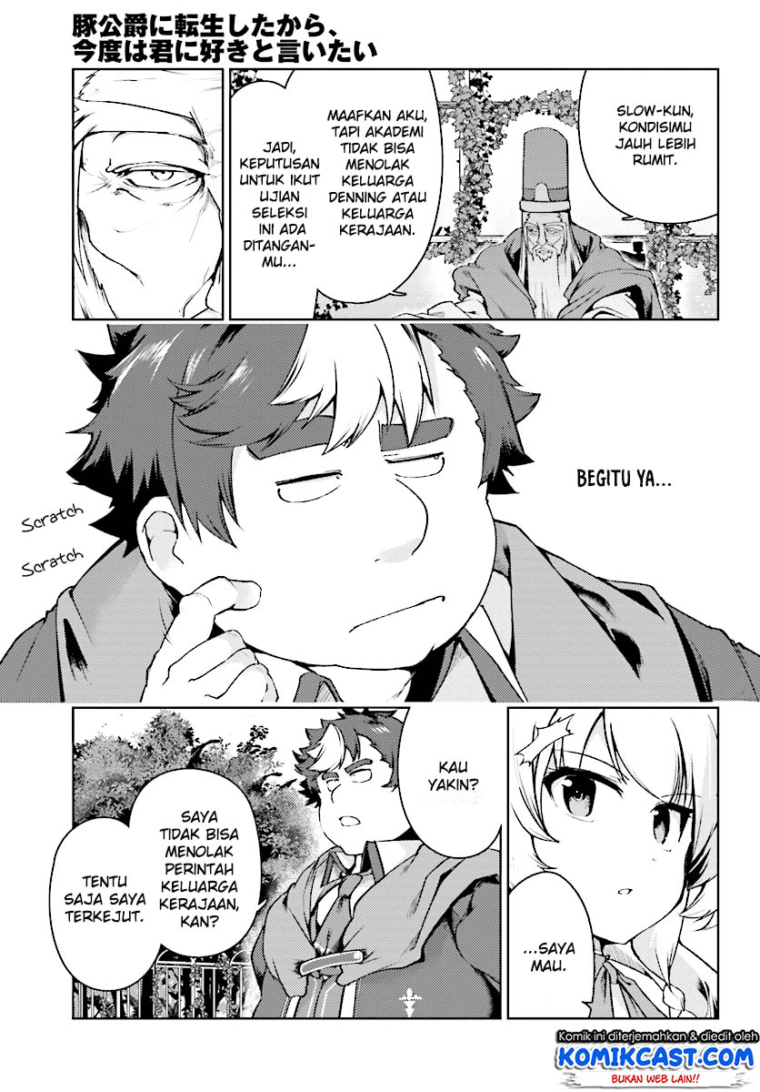 Buta Koushaku ni Tensei shita kara, Kondo wa Kimi ni Suki to Iitai Chapter 13 Gambar 12