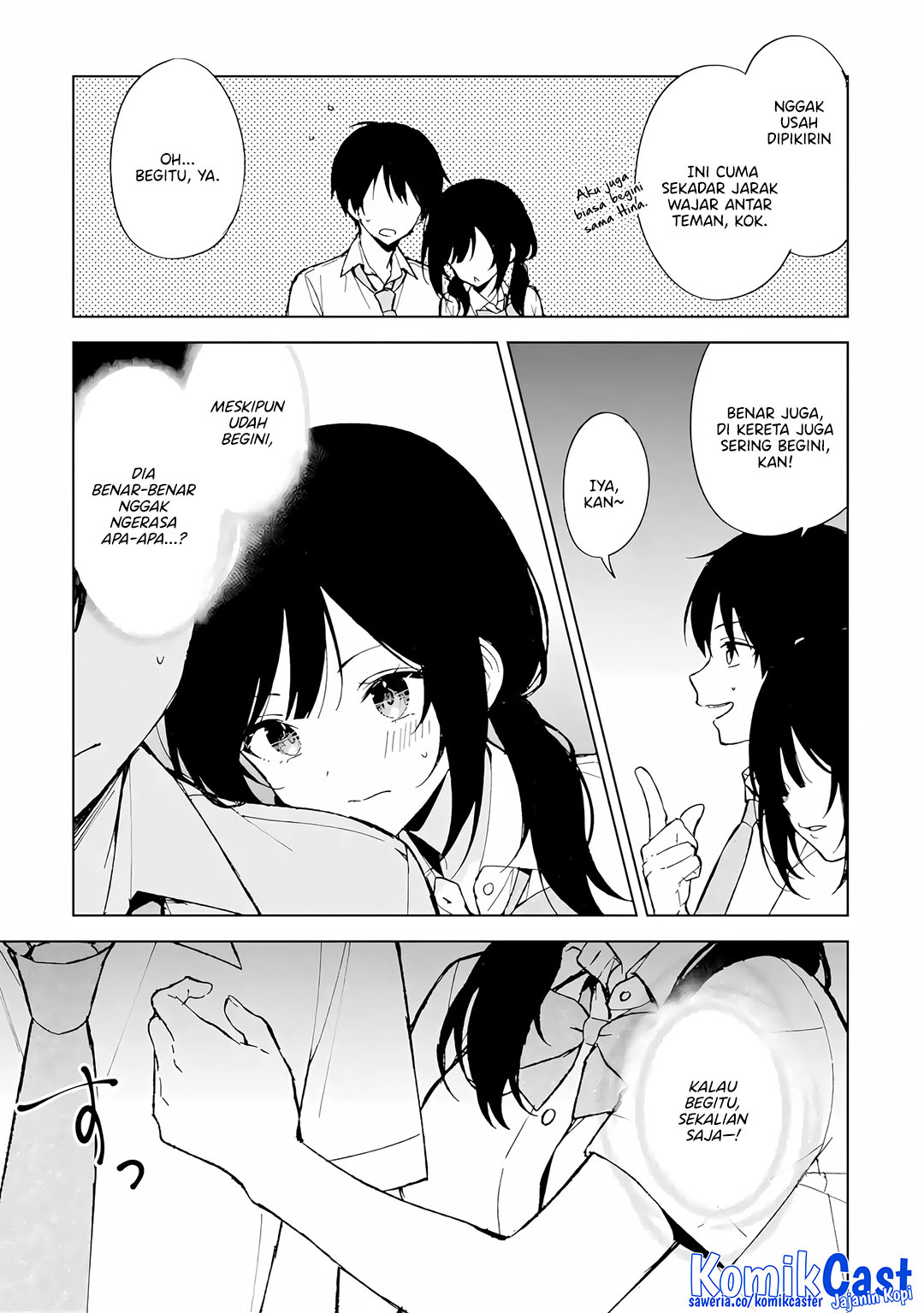 Chikan Saresou ni Natteiru S-kyuu Bishoujo wo Tasuketara Tonari no Seki no Osanajimi datta Chapter 83 Gambar 16