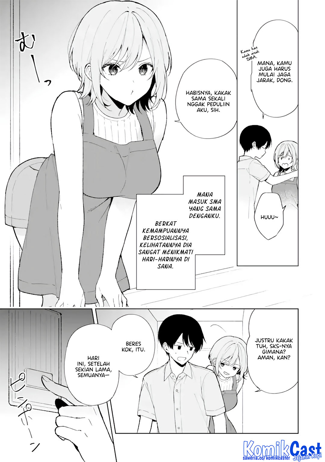 Chikan Saresou ni Natteiru S-kyuu Bishoujo wo Tasuketara Tonari no Seki no Osanajimi datta Chapter 90.5 END Gambar 4