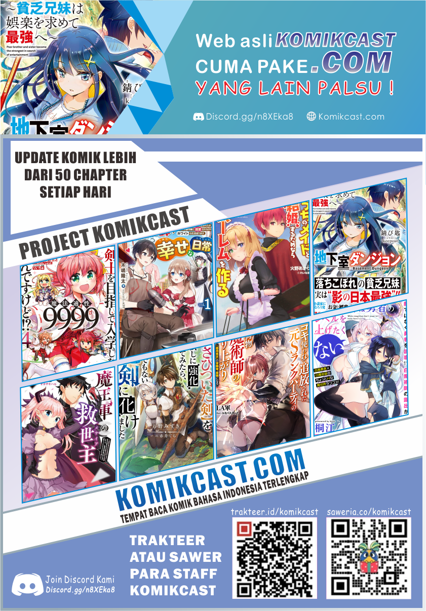Chikashitsu Dungeon: Binbou Kyoudai wa Goraku o Motomete Saikyou e Chapter 01 Gambar 39