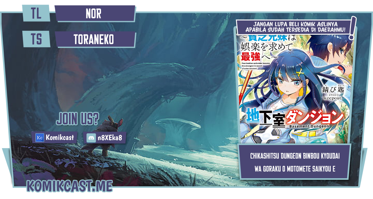 Chikashitsu Dungeon: Binbou Kyoudai wa Goraku o Motomete Saikyou e Chapter 14 Gambar 1