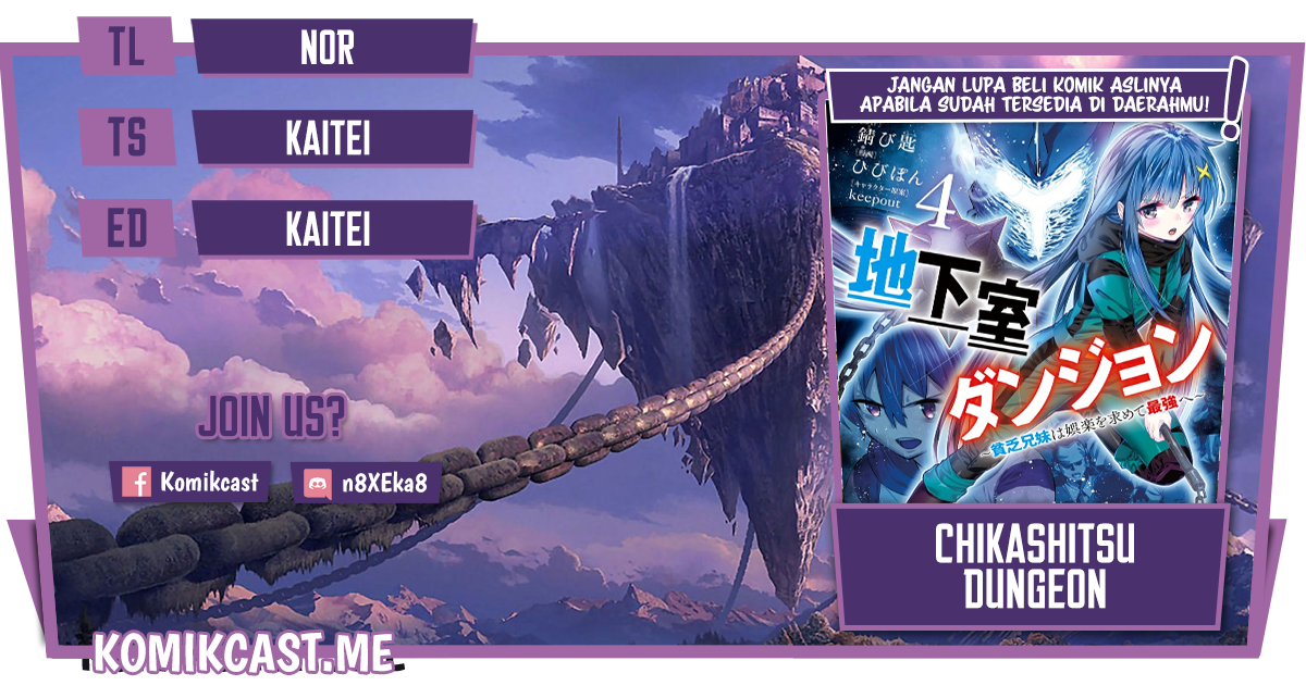 Chikashitsu Dungeon: Binbou Kyoudai wa Goraku o Motomete Saikyou e Chapter 27 Gambar 1