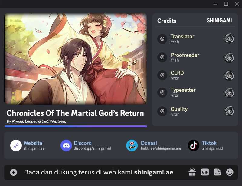 Chronicles Of The Martial God’s Return Chapter 85 Gambar 1