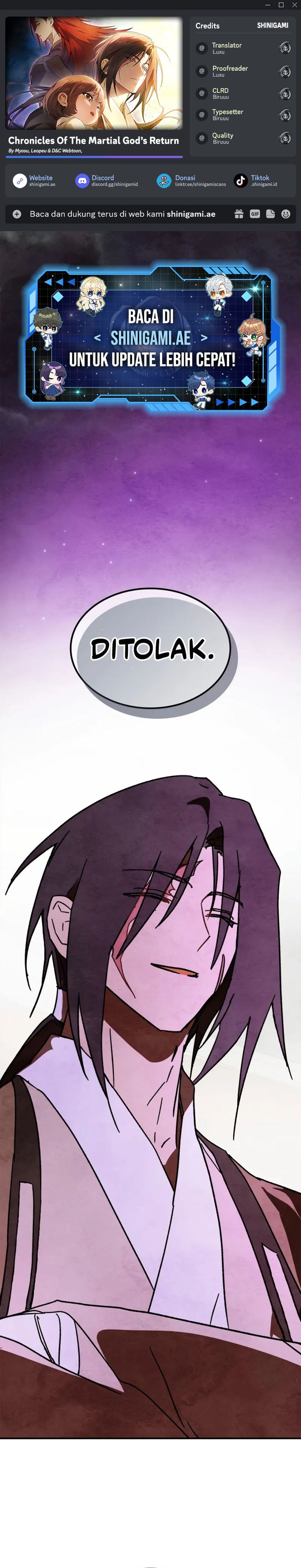 Chronicles Of The Martial God’s Return Chapter 130 S3 End Gambar 1