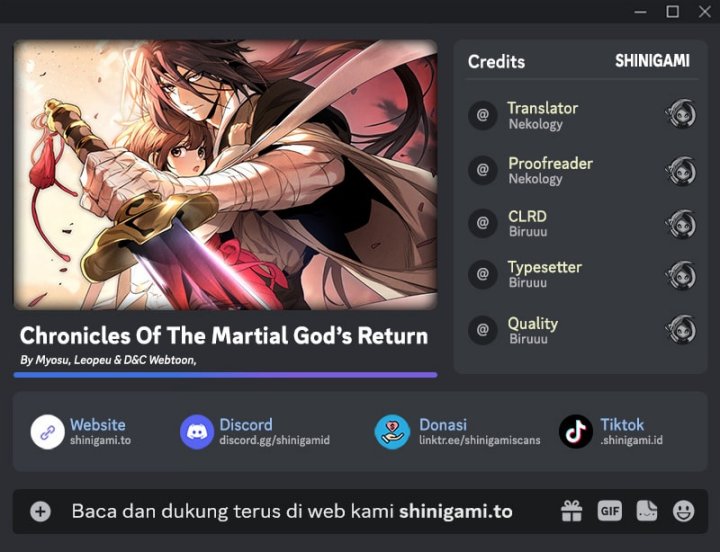 Chronicles Of The Martial God’s Return Chapter 132 Gambar 1