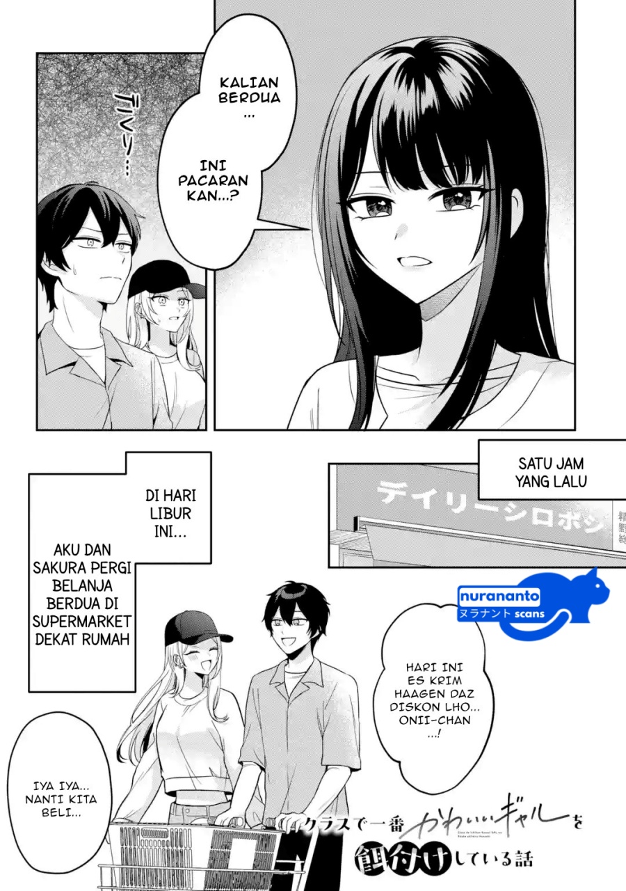 Class de Ichiban Kawaii Gal wo Ezuke Shiteiru Hanashi Chapter 04.1 Gambar 2