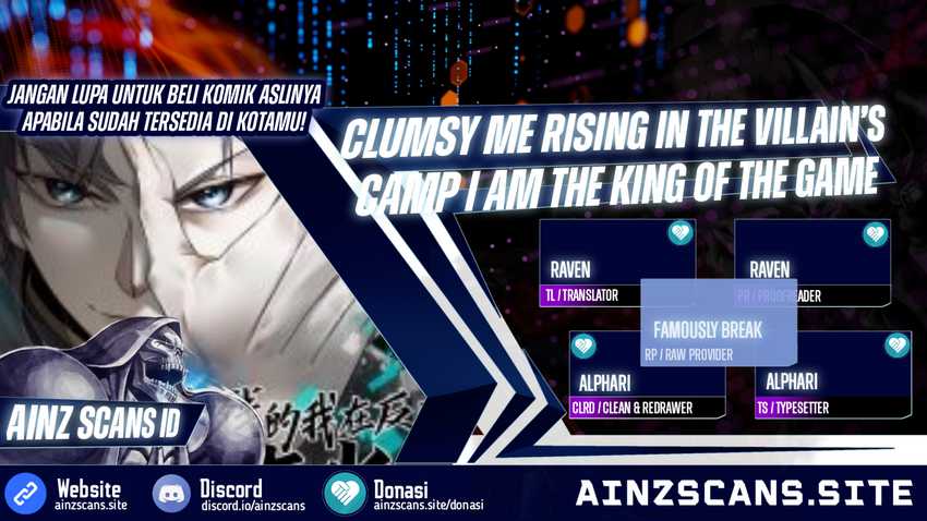 Clumsy Me Rising in the Villain’s Camp I am the King of the Game Chapter 06 Gambar 1
