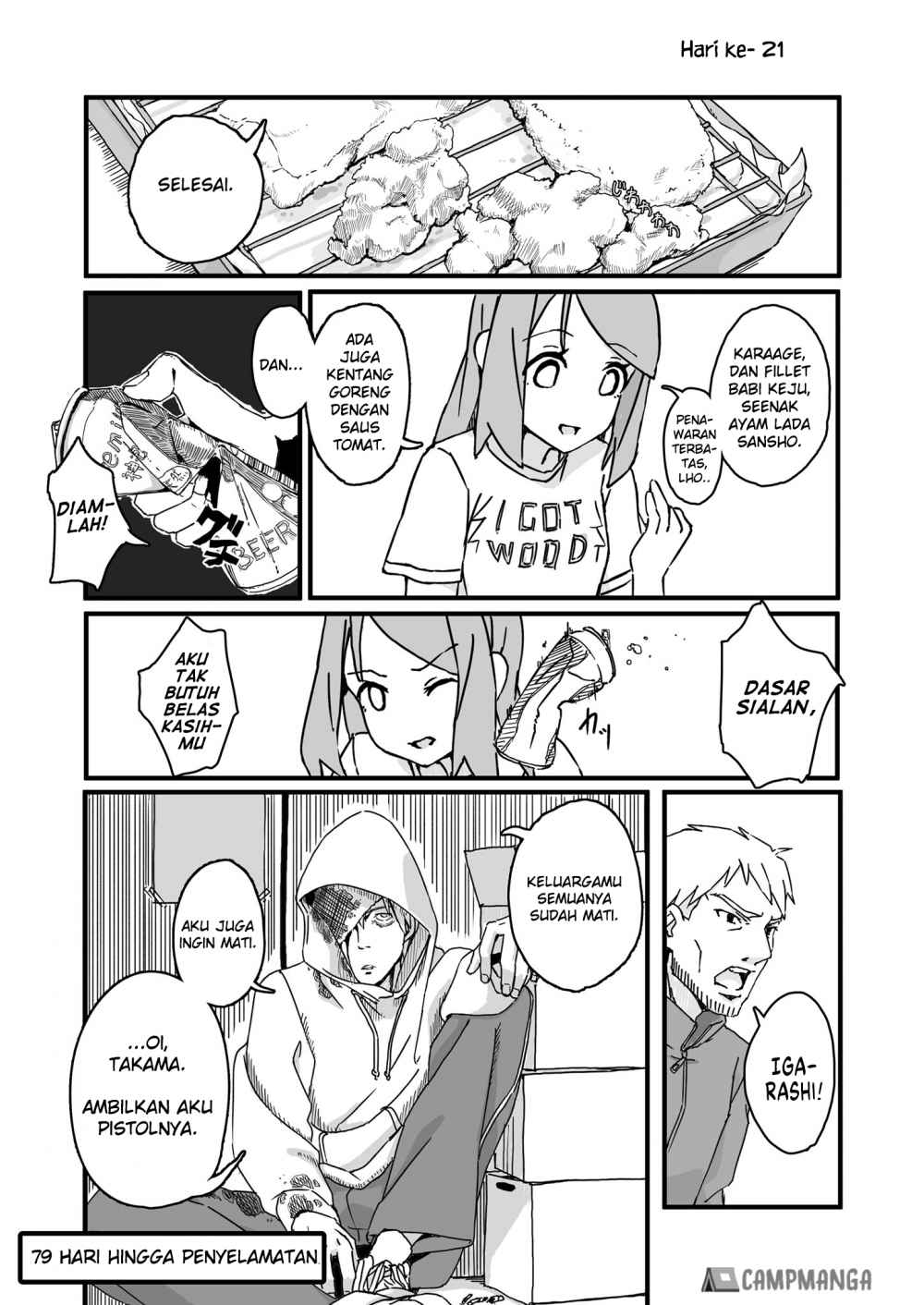 Convenience Store of the Dead ~The Convenience Store Clerk Will Get Rescued in 100 Days~ Chapter 21 Gambar 1