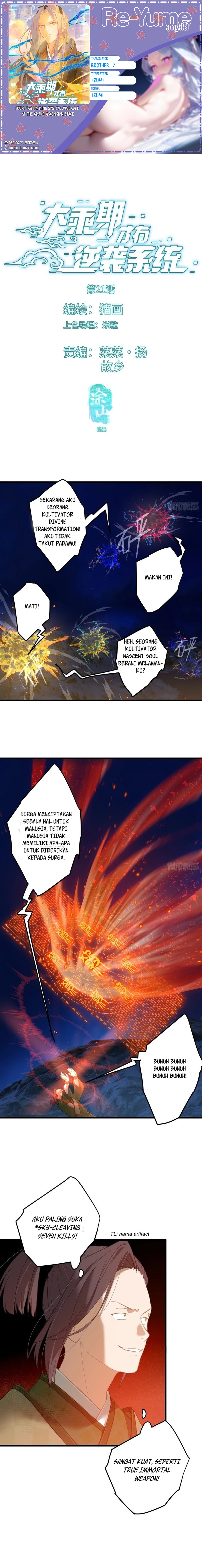 Counterattacking System Available At The Grand Ascension Stage Chapter 21 Gambar 1