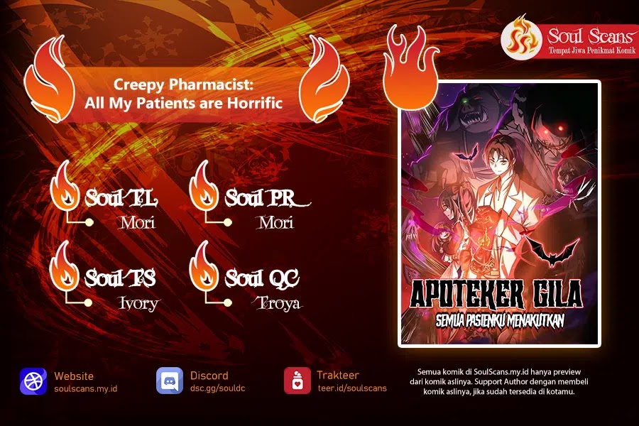 Creepy Pharmacist: All My Patients Are Horrific Chapter 79 Gambar 1