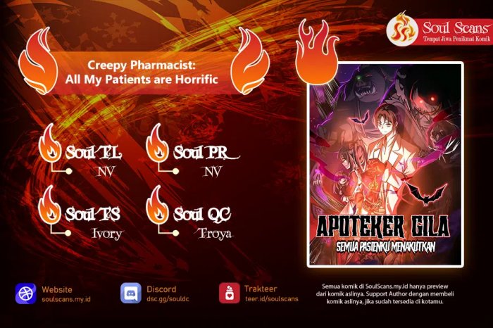 Creepy Pharmacist: All My Patients Are Horrific Chapter 91 Gambar 1