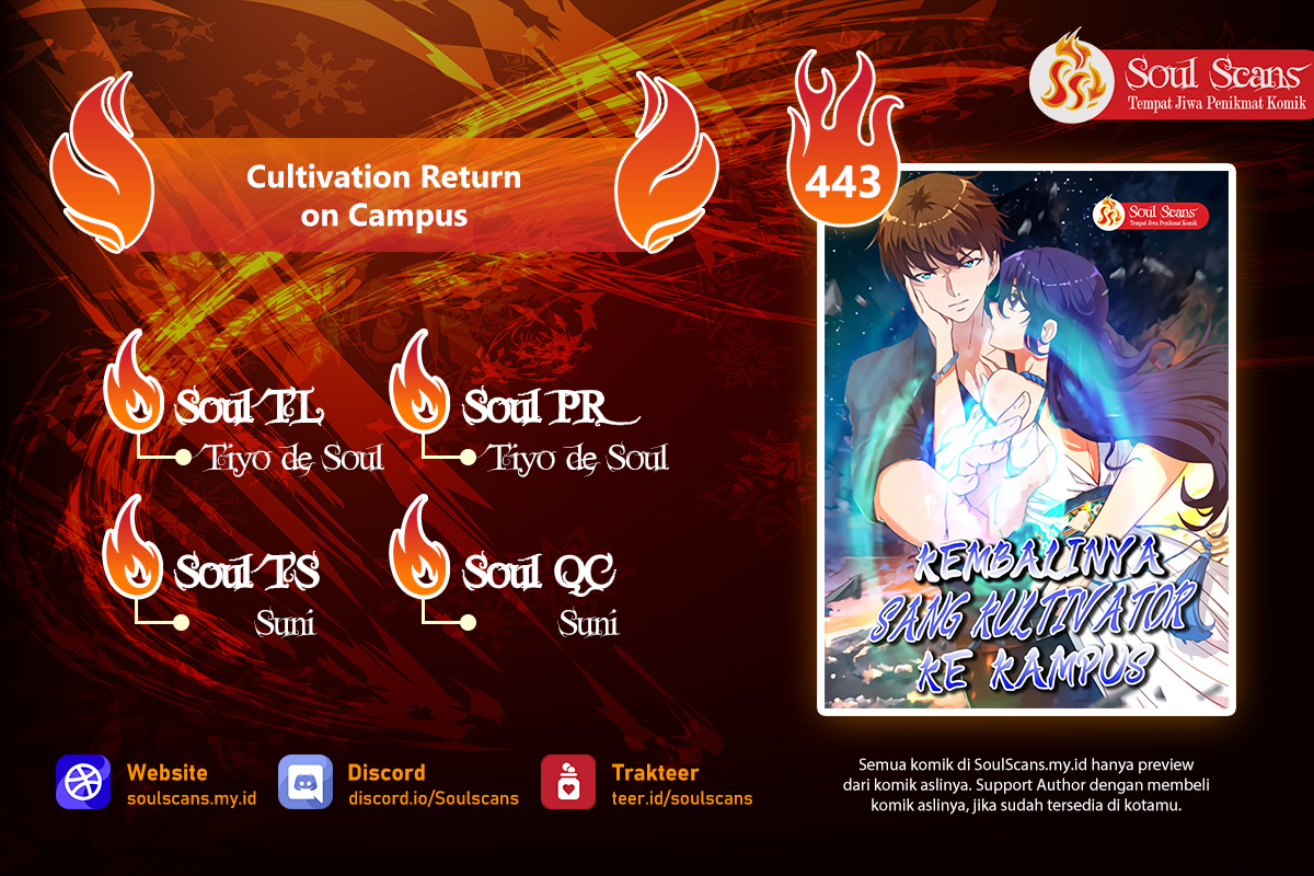 Cultivation Return on Campus Chapter 443 Gambar 1