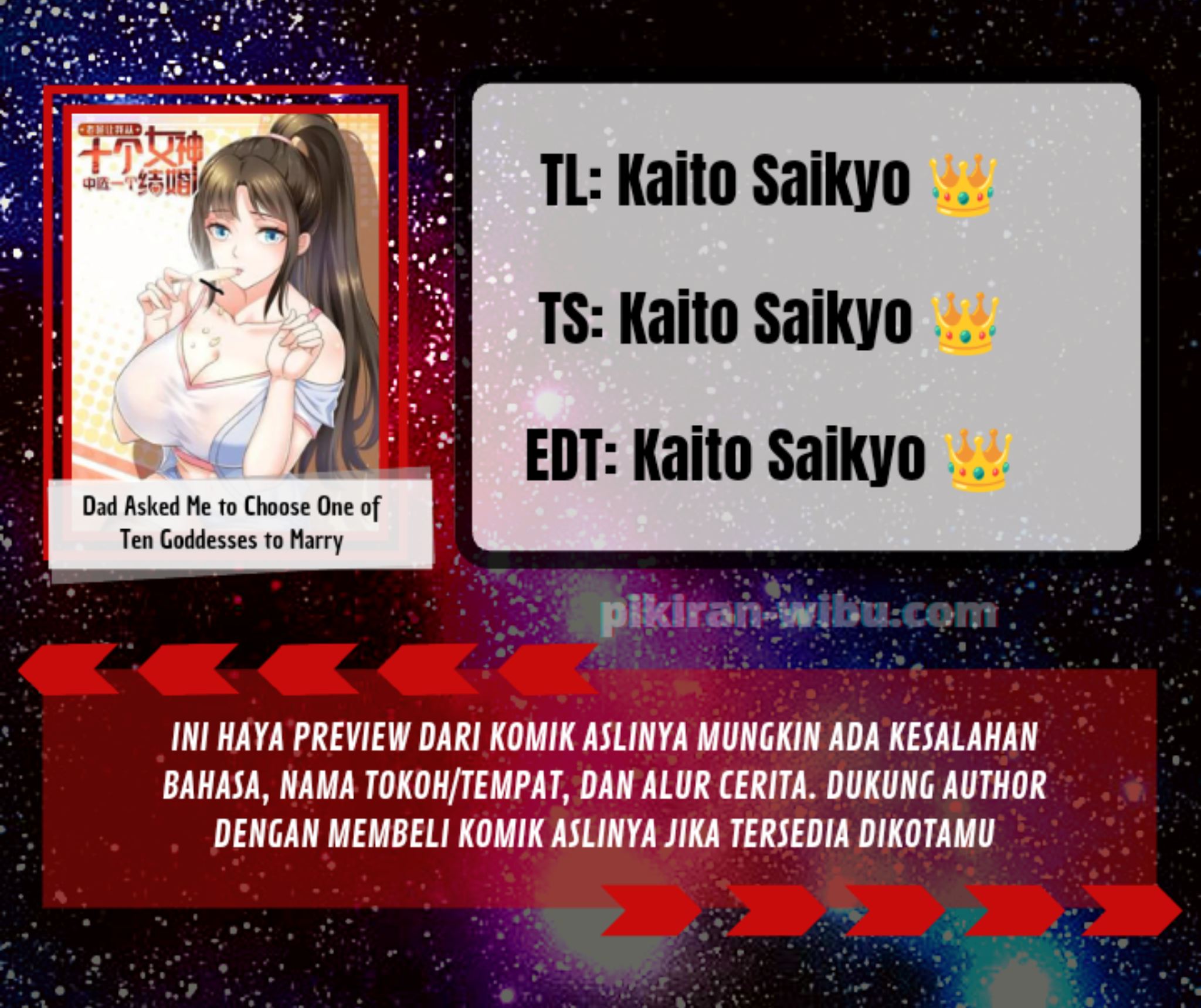 Dad Asked Me to Choose One of Ten Goddesses to Marry Chapter 08 Gambar 1