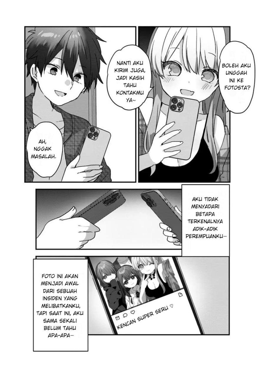 Daigaku Nyuugakuji Kara Uwasa Sareteita Bishoujo San Shimai, Ikiwakareteita Gimai Datta. Chapter 02.2 Gambar 14