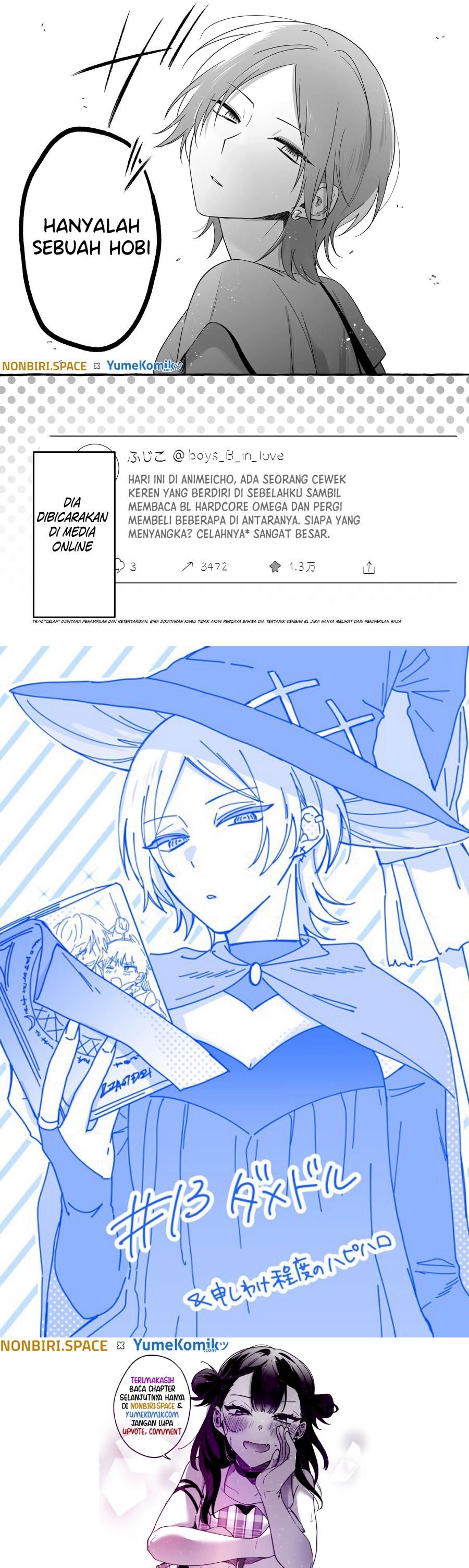 Damedol to Sekai ni Hitori Dake no Fan (Serialization) Chapter 13 Gambar 16