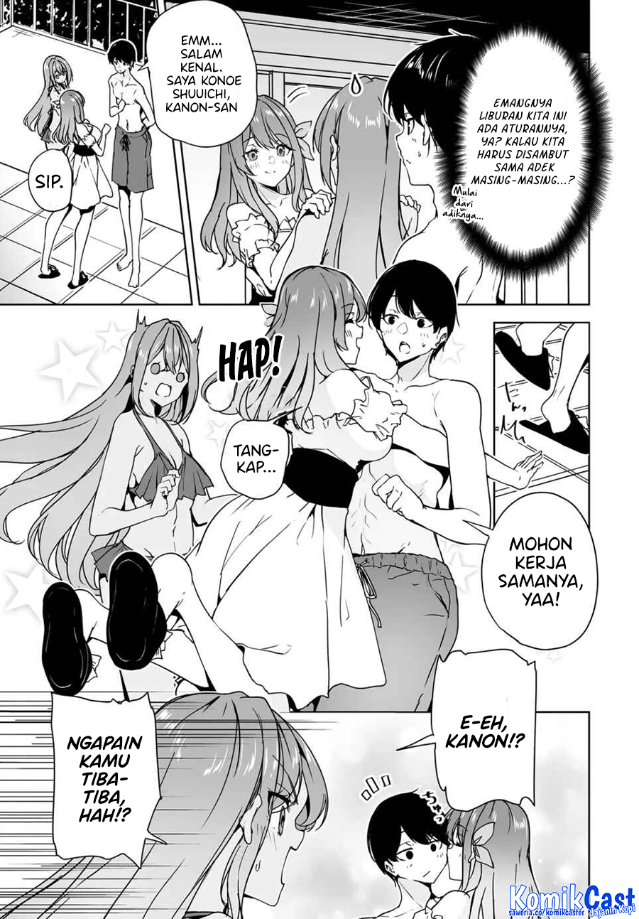 Danshi dato Omotteita Osananajimi to no Shinkon Seikatsu ga Umakuiki sugiru Kudan ni Tsuite Chapter 17.1 Gambar 4
