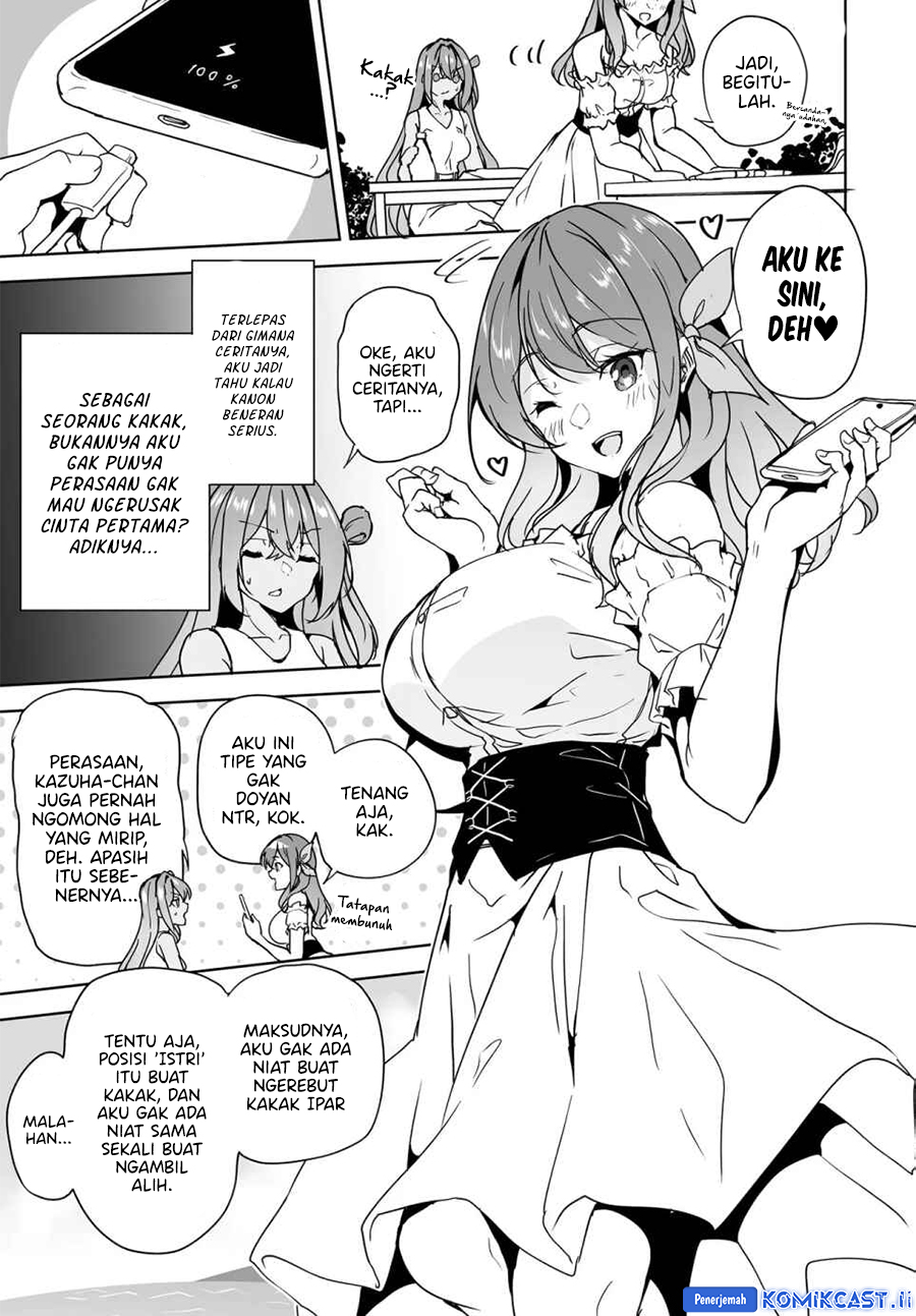 Danshi dato Omotteita Osananajimi to no Shinkon Seikatsu ga Umakuiki sugiru Kudan ni Tsuite Chapter 17.1 Gambar 16