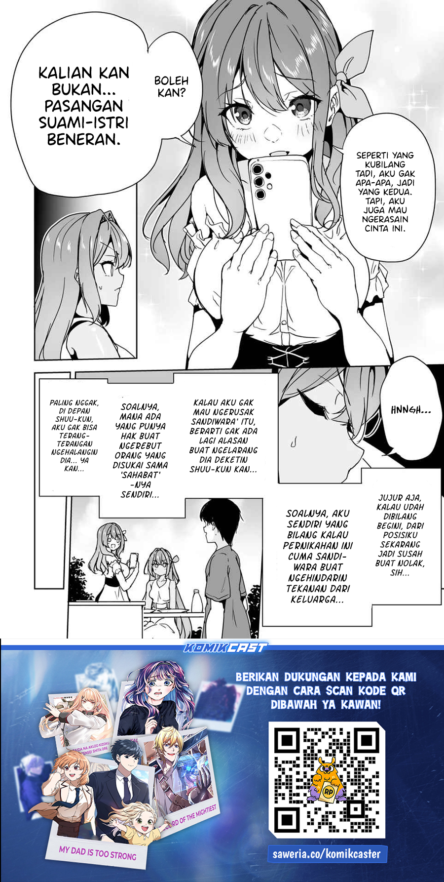 Danshi dato Omotteita Osananajimi to no Shinkon Seikatsu ga Umakuiki sugiru Kudan ni Tsuite Chapter 17.1 Gambar 17