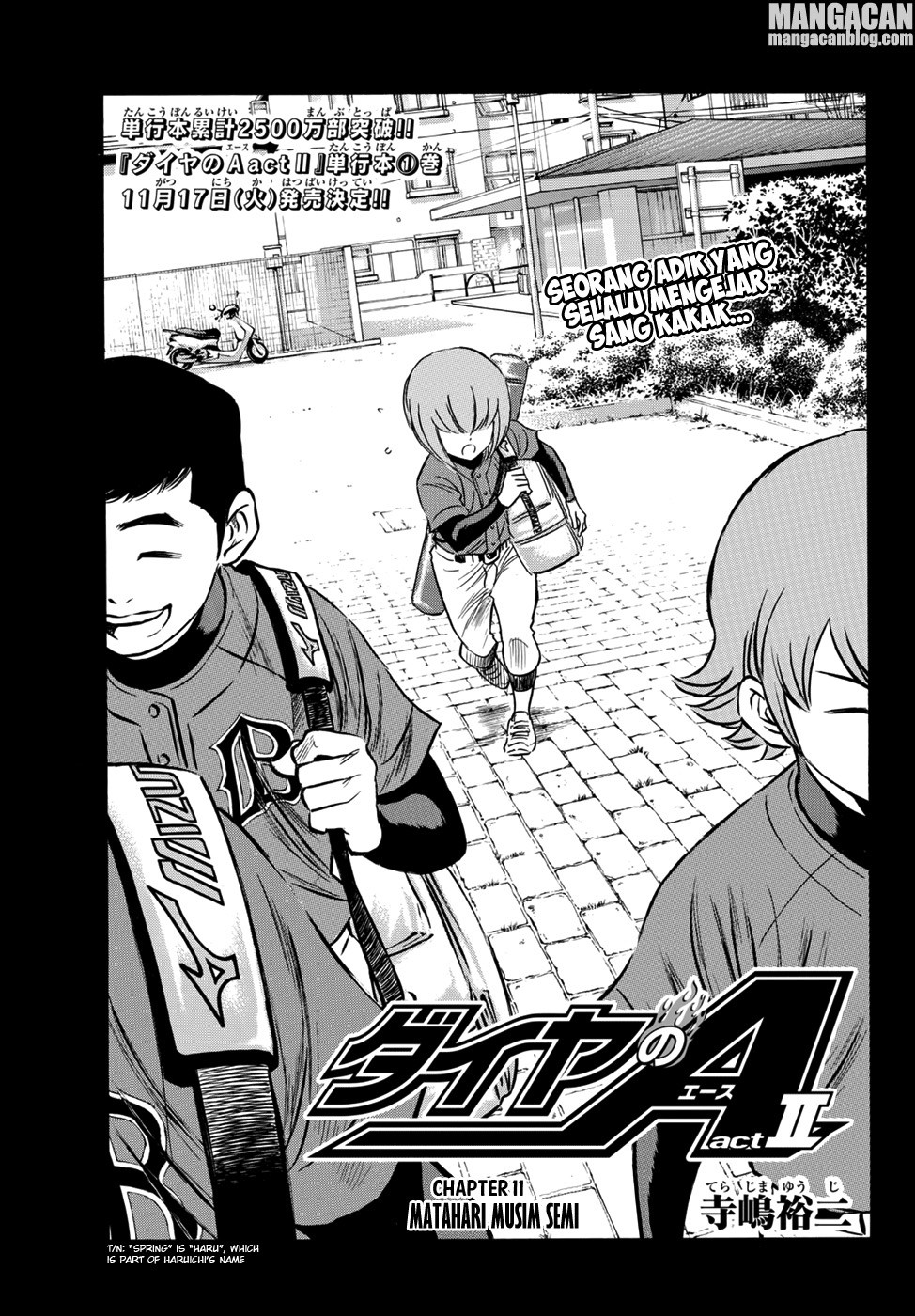 Diamond no Ace Act 2 Chapter 11 Gambar 1
