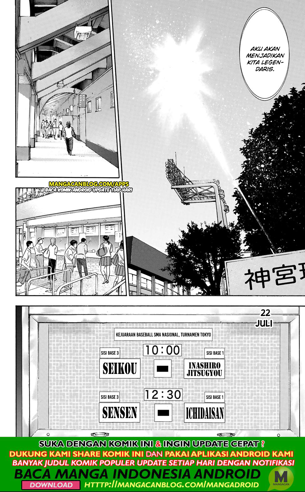 Diamond no Ace Act 2 Chapter 199 Gambar 16