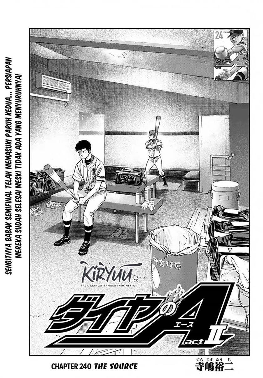 Diamond no Ace Act 2 Chapter 240 Gambar 2