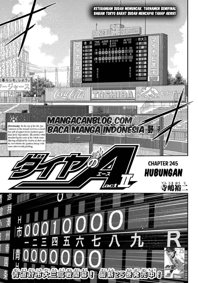 Diamond no Ace Act 2 Chapter 245 Gambar 1