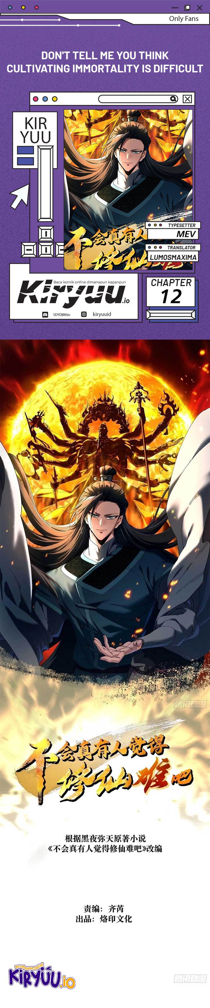 Don’t Tell Me You Think Cultivating Immortality Is Difficult? Chapter 12 Gambar 1