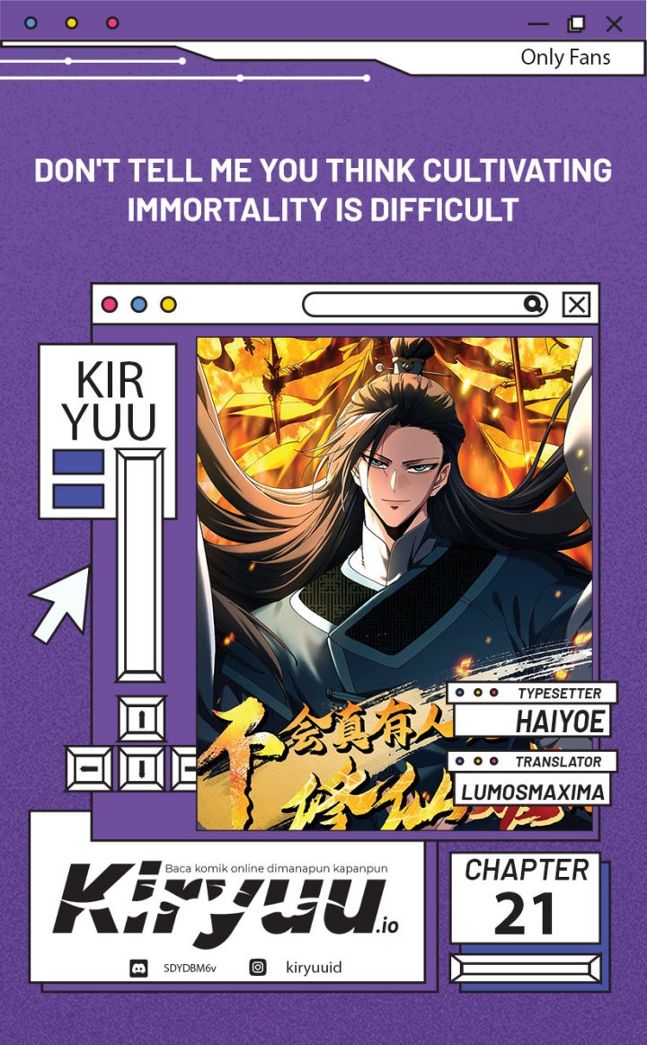Don’t Tell Me You Think Cultivating Immortality Is Difficult? Chapter 21 Gambar 1