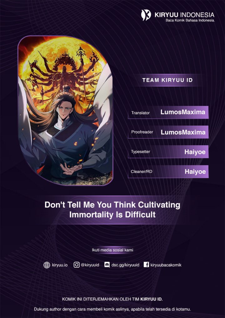 Don’t Tell Me You Think Cultivating Immortality Is Difficult? Chapter 27 Gambar 1