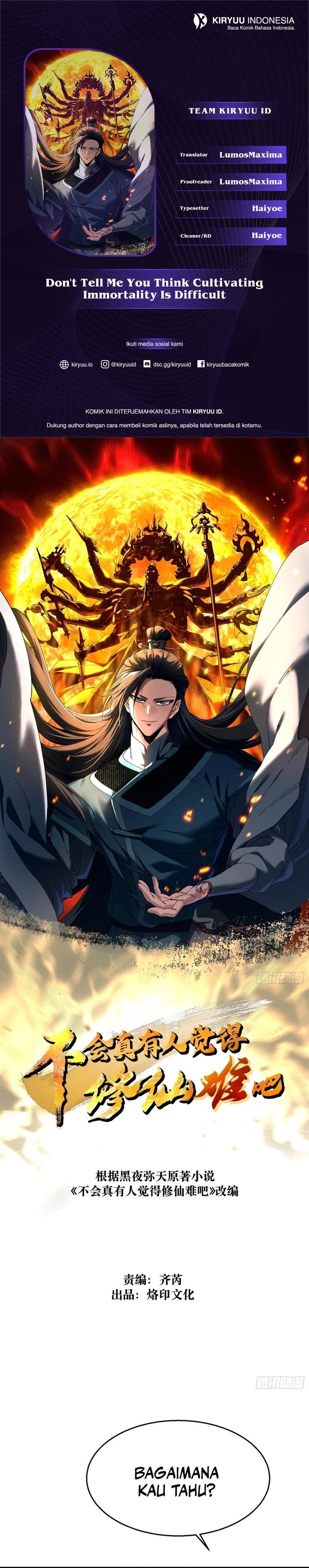 Don’t Tell Me You Think Cultivating Immortality Is Difficult? Chapter 42 Gambar 1