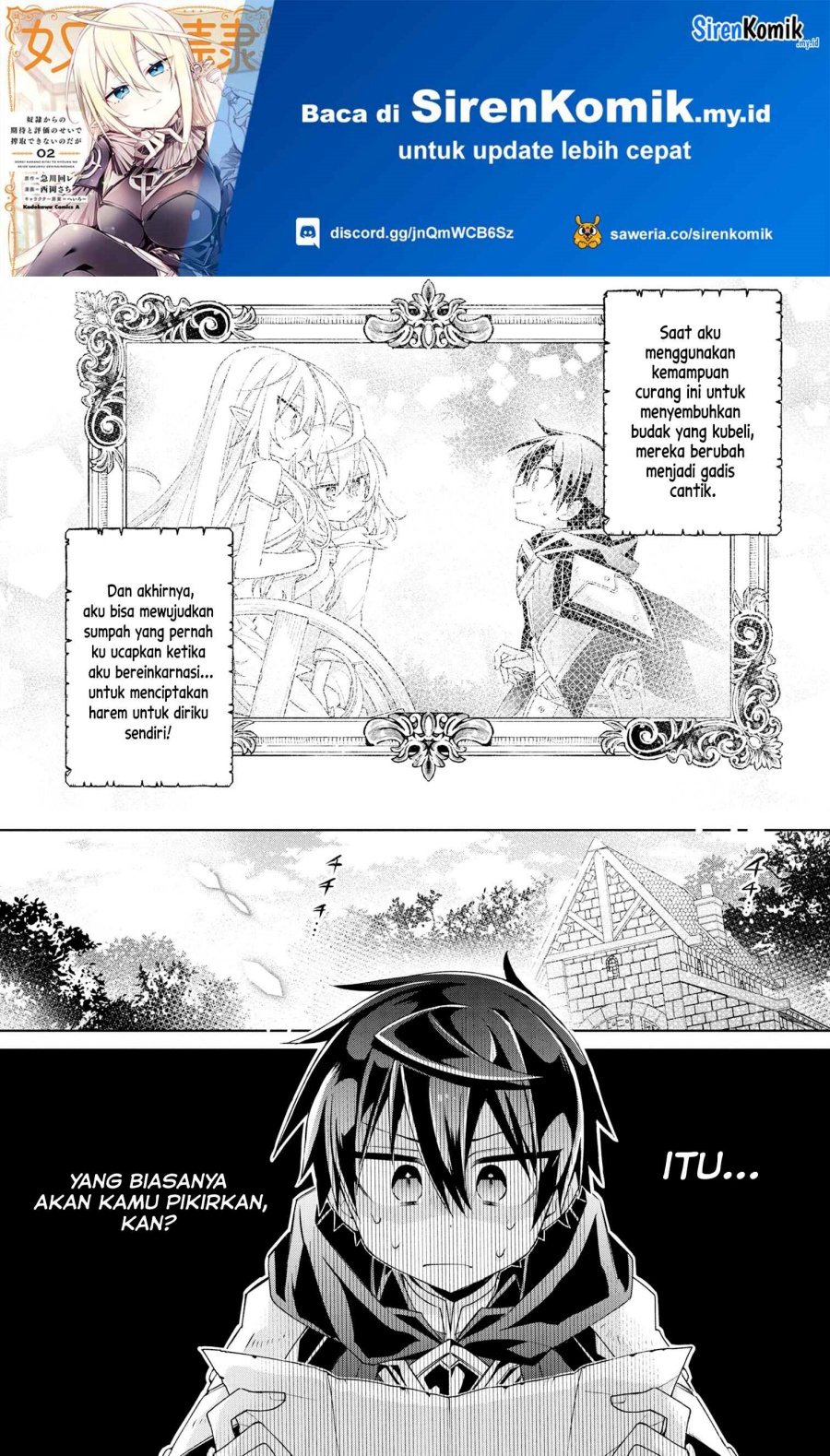 Dorei kara no Kitai to Hyouka no sei de Sakushu dekinai no daga Chapter 02 Gambar 2