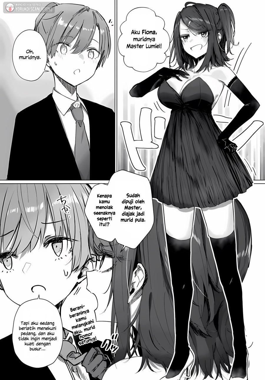 Doukyo Shiteiru Kensei no Onna Shishou ga Kawaisugite Mainichi Shiawase Desu Chapter 09.1 Gambar 2