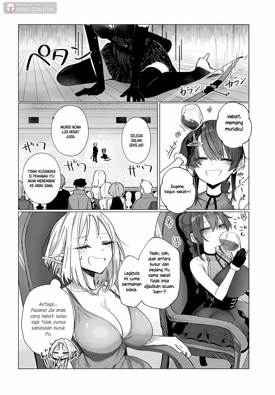 Doukyo Shiteiru Kensei no Onna Shishou ga Kawaisugite Mainichi Shiawase Desu Chapter 09.1 Gambar 14