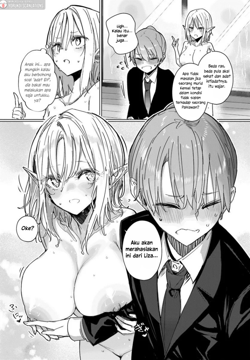 Doukyo Shiteiru Kensei no Onna Shishou ga Kawaisugite Mainichi Shiawase Desu Chapter 09.2 Gambar 7