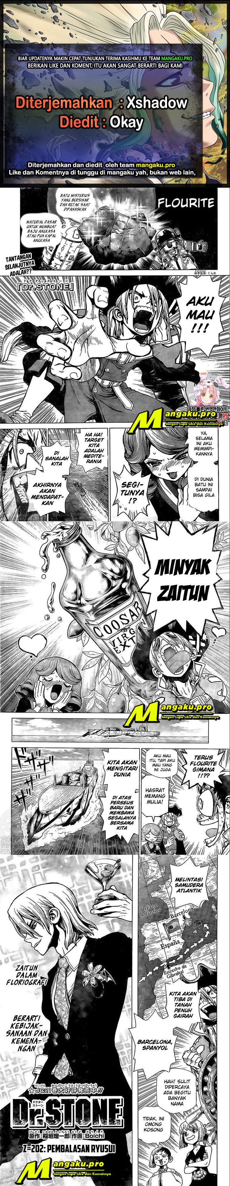 Dr. Stone Chapter 202 Gambar 1