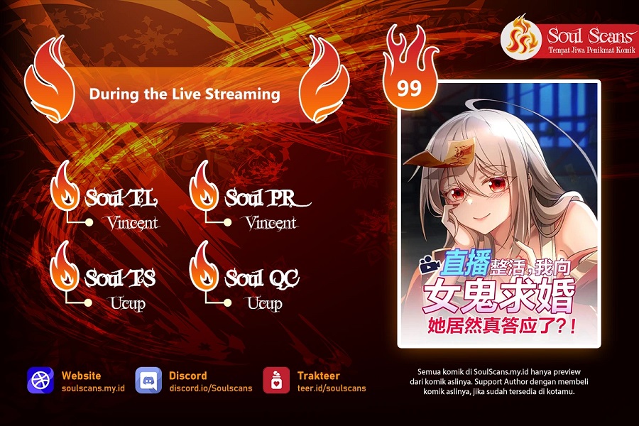During The Live Streaming, I Proposed To A Female Ghost Chapter 49 Gambar 1