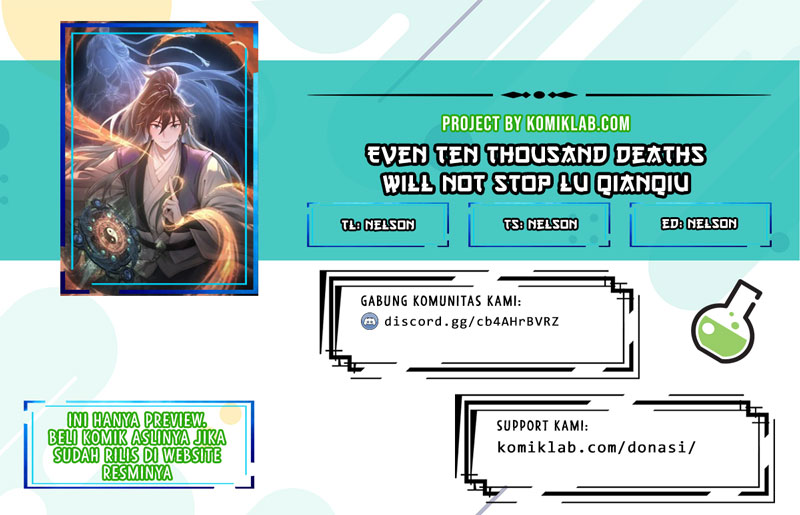 Even Ten Thousand Deaths Will Not Stop Lu Qianqiu Chapter 01 Gambar 1