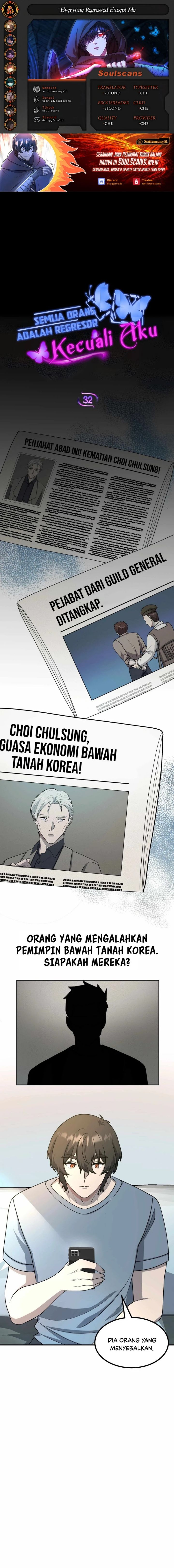 Everyone Regressed Except Me Chapter 32 Gambar 1