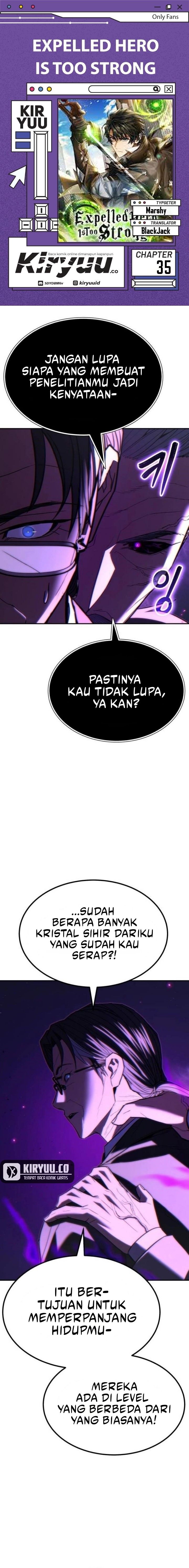 Expelled Hero Is Too Strong Chapter 35 Gambar 1