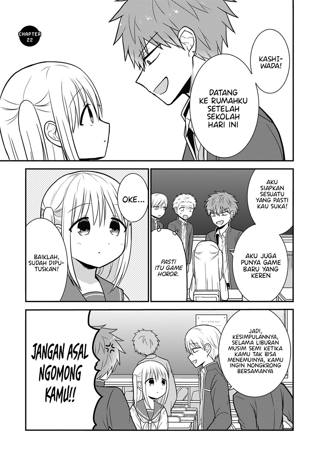 Expressionless Face Girl and Emotional Face Boy Chapter 22 Gambar 1