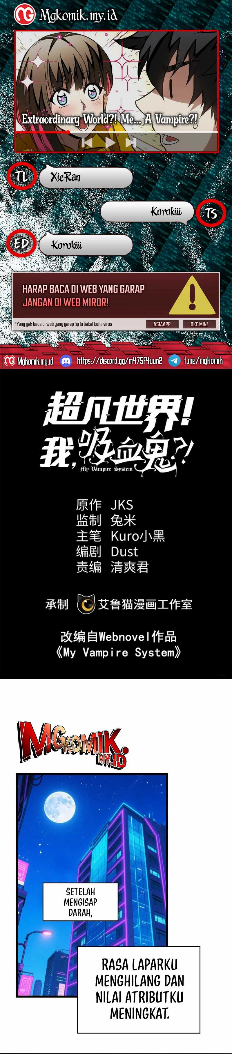 Extraordinary World?! Me… A Vampire?! Chapter 14 Gambar 1